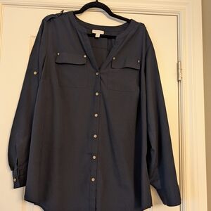 Charter Club Dark Blue Women's Top